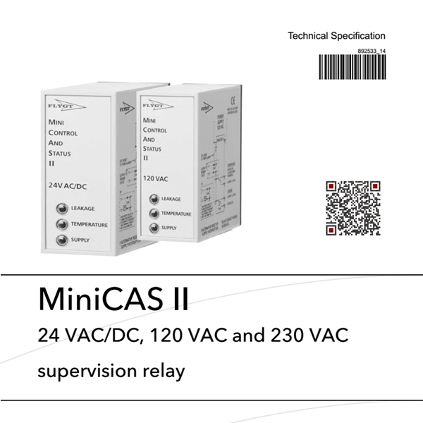 MiniCAS-II飛(fēi)力水(shuǐ)泵及攪拌機監測繼電保護器